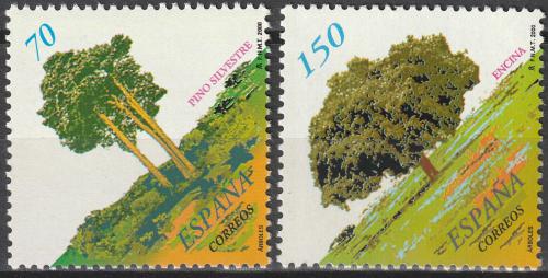 Poštové známky Španielsko 2000 Stromy Mi# 3550-51