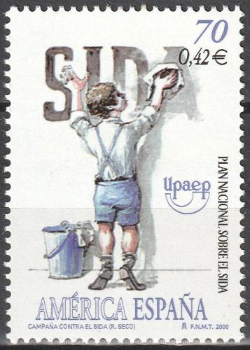 Poštová známka Španielsko 2000 Boj proti AIDS Mi# 3600