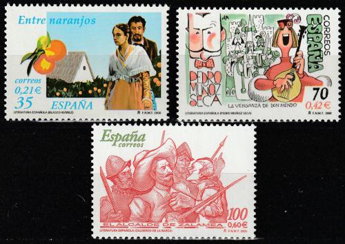 Poštové známky Španielsko 2000 Literatura Mi# 3605-07
