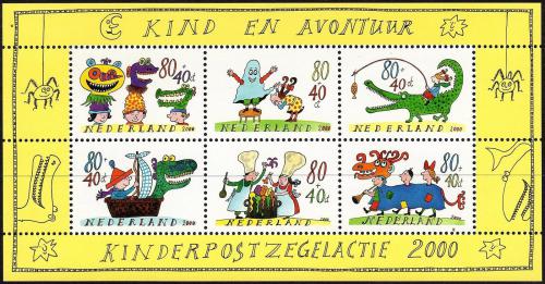 Poštové známky Holandsko 2000 Dìti a dobrodružství Mi# Block 67 Kat 6.50€
