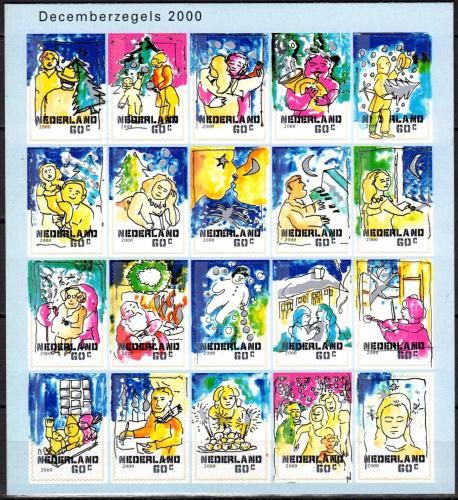Poštové známky Holandsko 2000 Vianoce Mi# 1835-54 Bogen Kat 20€