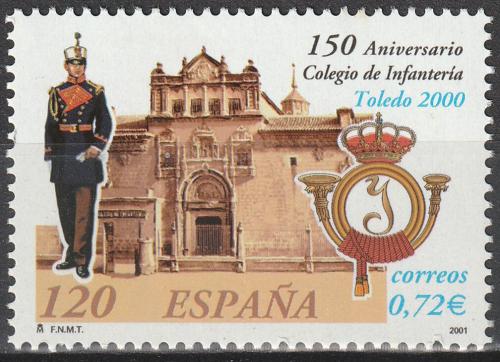 Poštová známka Španielsko 2001 Vojenská škola v Toledu, 150. výroèie Mi# 3611