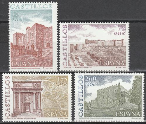 Poštové známky Španielsko 2001 Hrady Mi# 3618-21