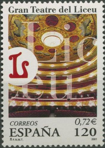 Poštová známka Španielsko 2001 Opera Gran Teatre del Liceu v Barcelonì Mi# 3627