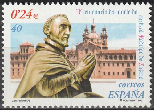 Poštová známka Španielsko 2001 Kardinál Rodrigo de Castro Mi# 3634