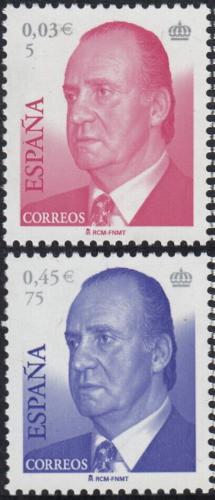 Poštové známky Španielsko 2001 Krá¾ Juan Carlos I. Mi# 3639-40
