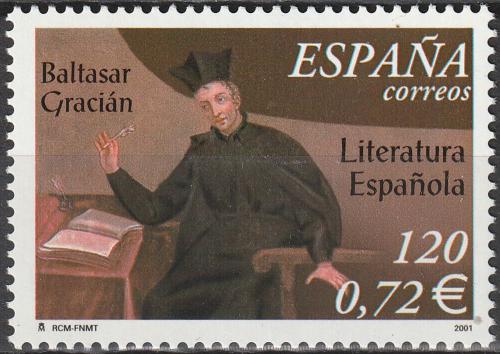 Poštová známka Španielsko 2001 Baltasar Gracián, spisovatel a filozof Mi# 3644