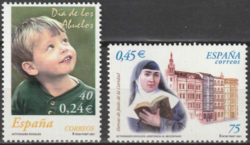 Poštové známky Španielsko 2001 Sociální aktivity Mi# 3647-48
