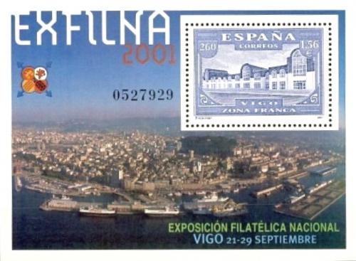 Poštová známka Španielsko 2001 Výstava EXFILNA ’01 Mi# Block 98