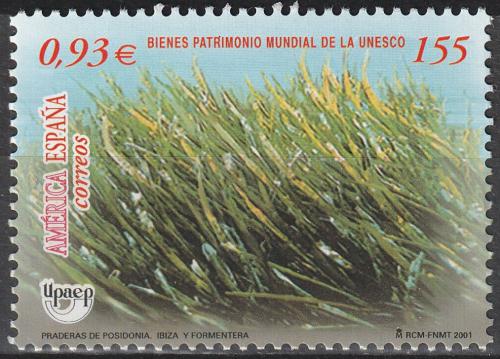 Poštová známka Španielsko 2001 Posidonie morská Mi# 3655