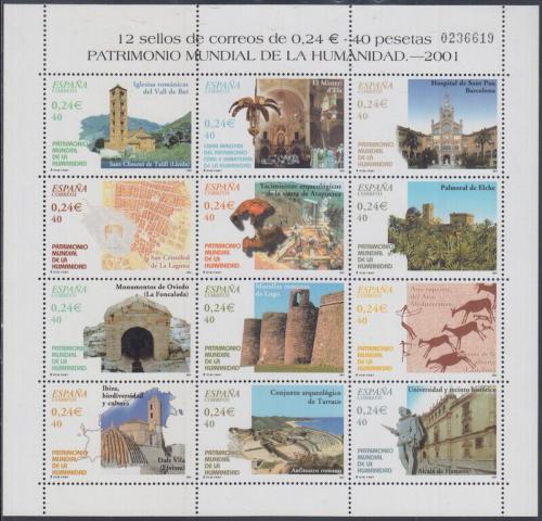 Poštové známky Španielsko 2001 Dìdictví UNESCO Mi# 3678-89