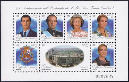 Poštové známky Španielsko 2001 Krá¾ovská rodina Mi# 3695-3701