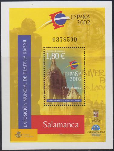 Potov znmka panielsko 2002 Vstava ESPAÑA 02 Mi# Block 104