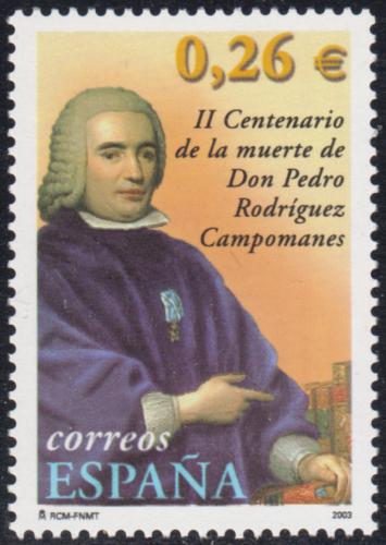 Potov znmka panielsko 2003 Pedro Rodrguez de Campomanes, spisovatel Mi# 3816 - zvi obrzok