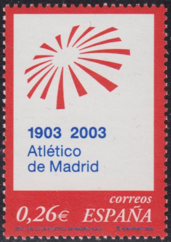 Poštová známka Španielsko 2003 Atlético de Madrid, 100. výroèie Mi# 3840