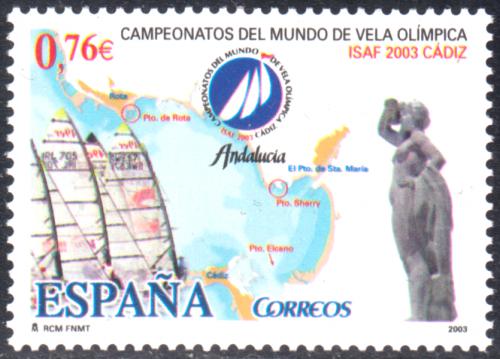 Poštová známka Španielsko 2003 Mistrovství v jachtingu Mi# 3876