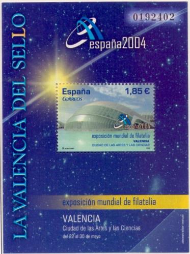 Potov znmka panielsko 2003 Vstava ESPA&#209;A 04, Valencia Mi# Block 121 - zvi obrzok