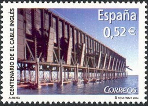 Poštová známka Španielsko 2004 Most Cable Inglés, 100. výroèie Mi# 3950