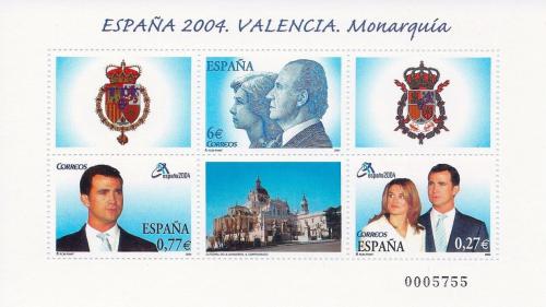 Poštové známky Španielsko 2004 Krá¾ovský pár Mi# Block 138