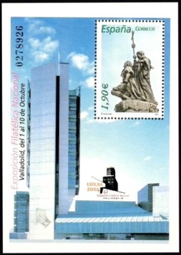 Poštová známka Španielsko 2004 Kolumbùv pamätník ve Valladolidu Mi# Block 142