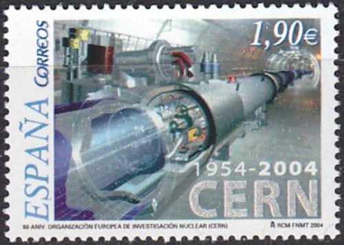 Poštová známka Španielsko 2004 Jaderný výzkum Mi# 3995