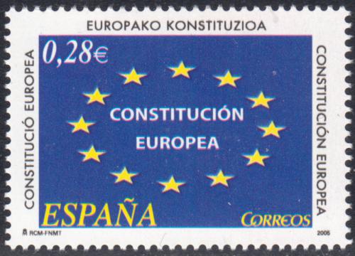 Poštová známka Španielsko 2005 Vlajka Evropské unie Mi# 4016