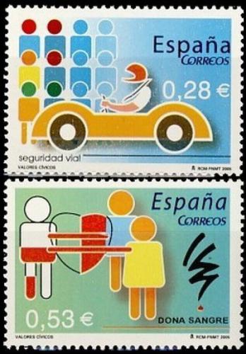 Poštové známky Španielsko 2005 Bezpeènos� silnièní dopravy Mi# 4025-26