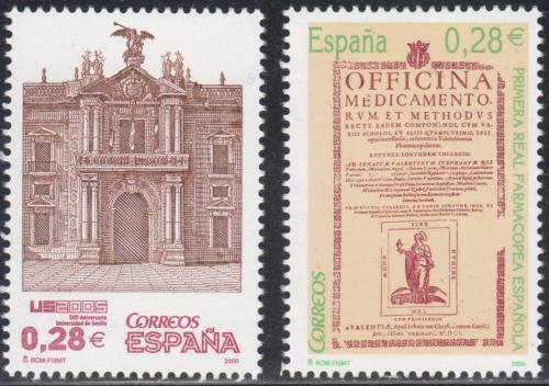 Poštové známky Španielsko 2005 Univerzita Sevilla, 400. výroèie Mi# 4027-28