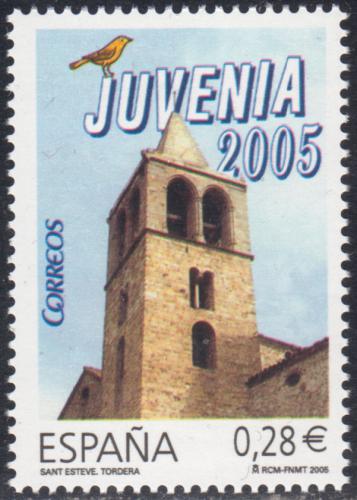 Poštová známka Španielsko 2005 Zvonice kostola Sant Esteve, Tordera Mi# 4037