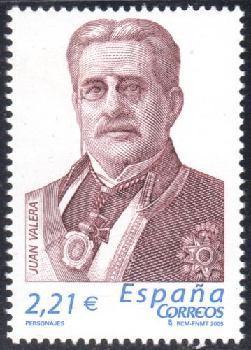 Poštová známka Španielsko 2005 Juan Valera, spisovatel a politik Mi# 4042