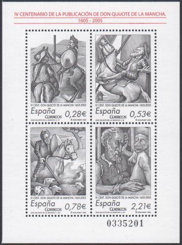 Poštové známky Španielsko 2005 Román Don Quijote, 400. výroèie Mi# Block 144
