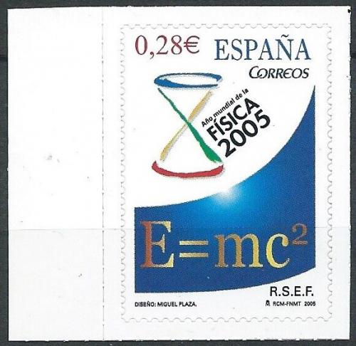 Poštová známka Španielsko 2005 Medzinárodný rok fyziky Mi# 4048