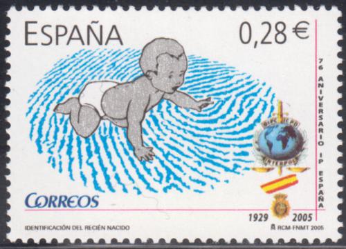Poštová známka Španielsko 2005 Právo novorozencù na identitu Mi# 4060