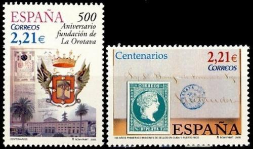 Poštové známky Španielsko 2005 Výroèí Mi# 4077-78