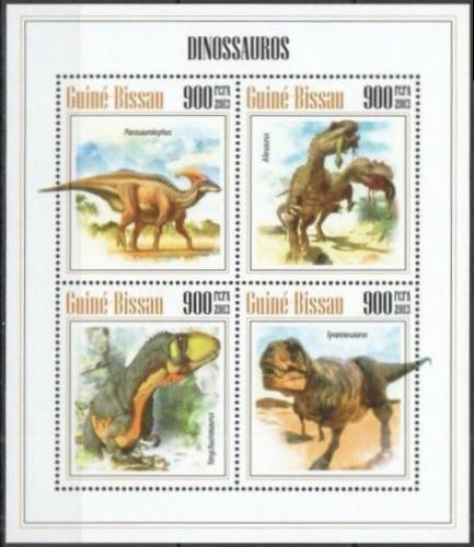 Poštové známky Guinea-Bissau 2013 Dinosaury Mi# 6914-17 Kat 14€