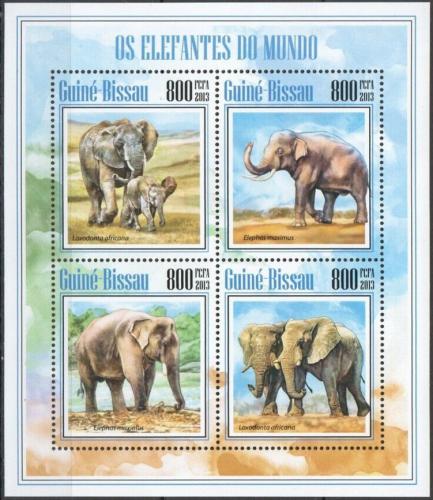 Poštové známky Guinea-Bissau 2013 Slony Mi# 7021-24 Kat 13€