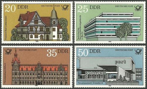 Poštové známky DDR 1982 Pošty Mi# 2673-76