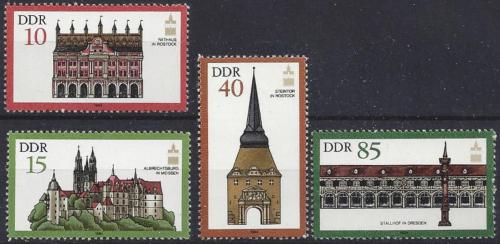 Poštové známky DDR 1984 Architektúra Mi# 2869-72