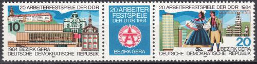 Poštové známky DDR 1984 Hry pracujících Mi# 2880-81
