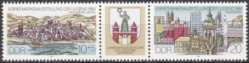 Poštové známky DDR 1984 Magdeburg Mi# 2903-04