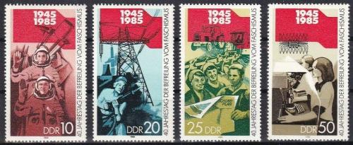 Poštové známky DDR 1985 Oslobodenie, 40. výroèie Mi# 2941-44