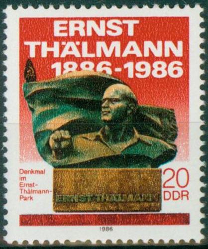 Potov znmka DDR 1986 Ernst Thlmann Mi# 3014