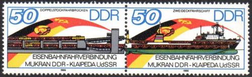 Poštové známky DDR 1986 Loï a most Mi# 3052-53