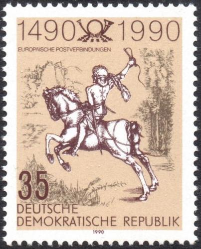 Poštová známka DDR 1990 Umenie, Albrecht Dürer Mi# 3299