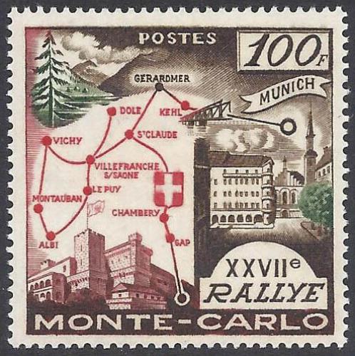 Poštová známka Monako 1958 Rallye Monte Carlo Mi# 588 Kat 9€