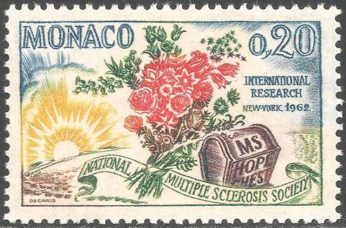 Poštová známka Monako 1962 Boj proti Roztroušené skleróze Mi# 694