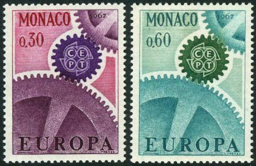 Poštové známky Monako 1967 Európa CEPT Mi# 870-71