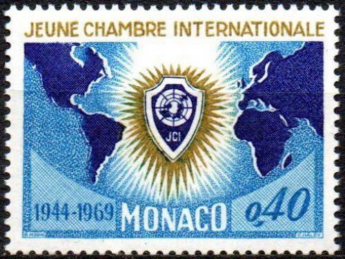 Poštová známka Monako 1969 Obchodní komora mládeže, 25. výroèie Mi# 955