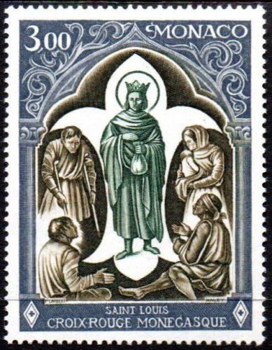 Poštová známka Monako 1970 Ludvík IX. Francúzsky Mi# 972