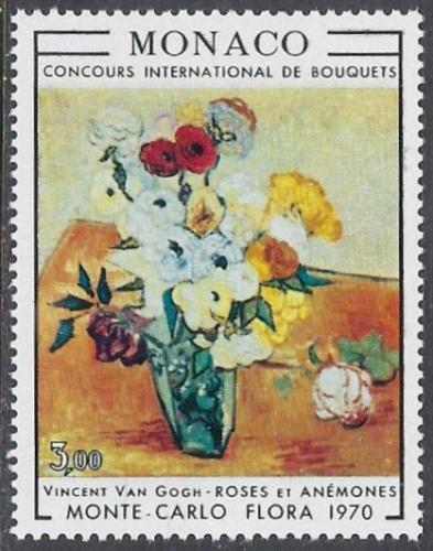 Poštová známka Monako 1970 Umenie, Vincent van Gogh Mi# 973